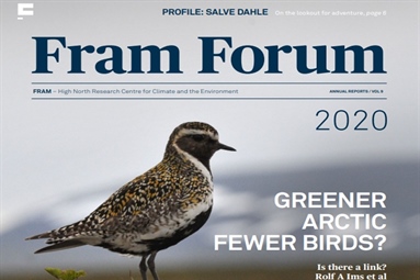 Several popular scientific contributions from COAT in Fram Forum 2020
